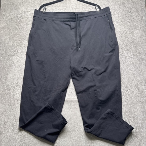 Public Rec Men's Black All Day Every Day Pants Stretch Tapered Drawstring‎ 44x28